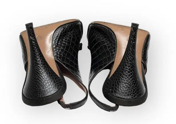 Moschino Vintage: Cheap and Chic ♔ Peep Toe Slingback Bow Pumps Heels ♔ Brown ♔