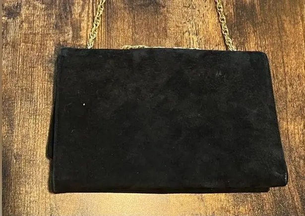 VINTAGE: Block | women’s classic suede handbag Gold