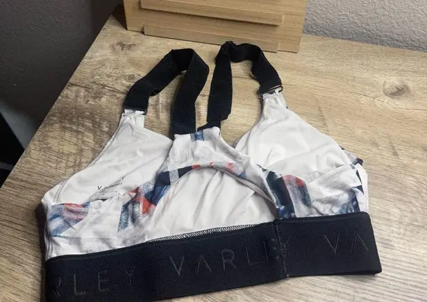 Varley  Patterned White Sports Bra