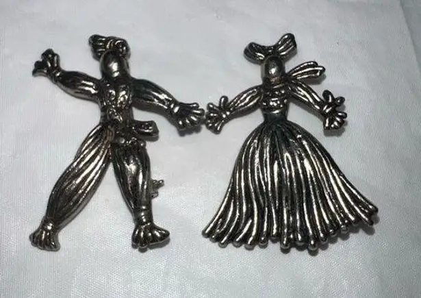 Vintage Rag Doll Scatter Pins Silver Tone Silver