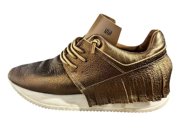 Esseutesse Fringe Sneakers Women EU38 US7.5 metallic bronze/gold Glam Boho Gold Size 7.5
