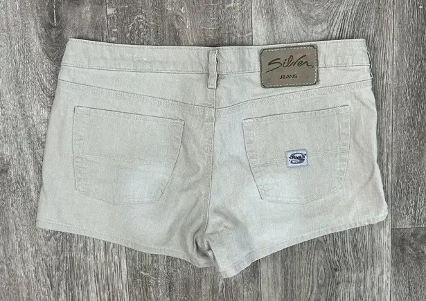 Silver Jeans  Co Vintage Khaki Denim Shorts Womens Size 31 2.5” Inseam Light Wash