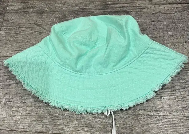 ASOS Accessorize cotton frayed bucket hat - Teal