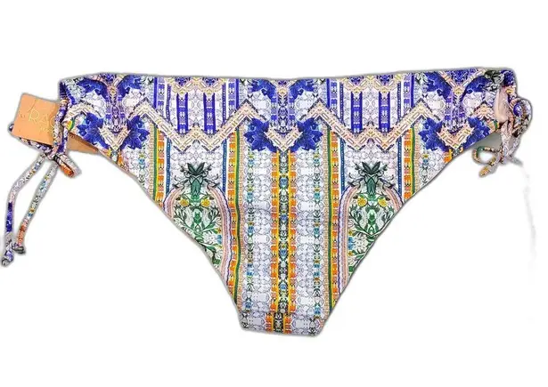 Rachel Roy NWT Moroccan Keyhold Side String Tie Bikini Bottoms Size XL