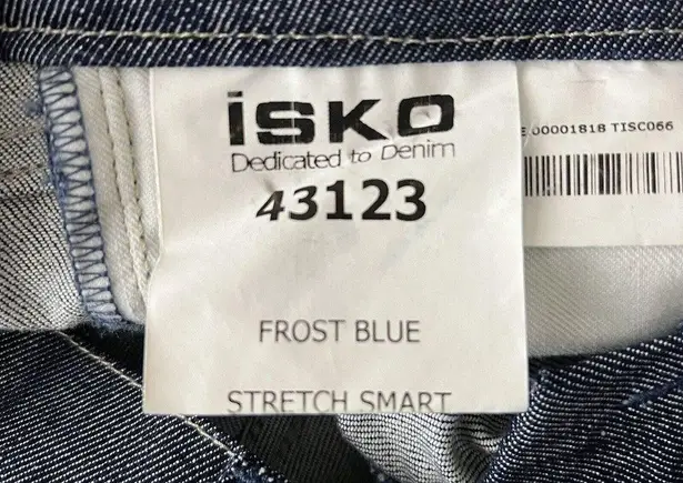 ISKO Jeans Women 4 26" Frost Blue Stretch Smart Straight Leg Button Fly Low Rise