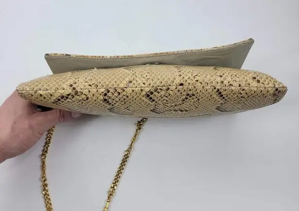 Vintage Susan Gail Genuine Snakeskin Shoulder Bag Leather Drop 14"