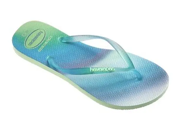 Havaianas NEW 11 12 41 42 Slim Metallic Rainbow Flip Flops Sandal Rubber Thong