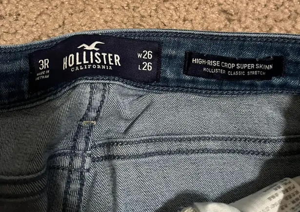 Hollister Crop Distressed Jeans