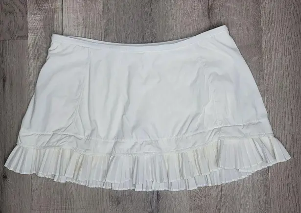 Lululemon  City Sky Run By Skirt White size 10 pockets ruffle tennis skirt