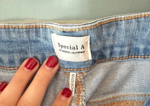 Special A Light Wash Distressed Denim Jeans