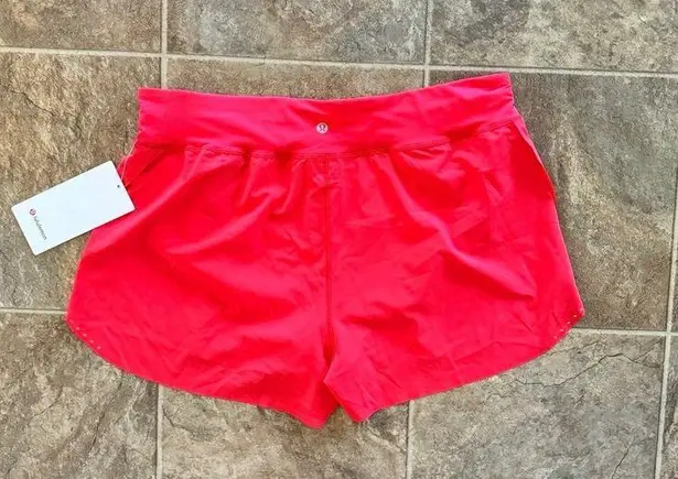 Lululemon  Find Your Pace High-Rise Lined Short 3" Love Red Size 12