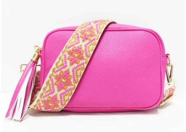 Camera crossbody with medallion strap - Image 1