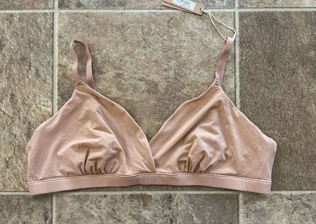 Skims Fits Everybody Triangle Bralette Ochre Size XL Tan