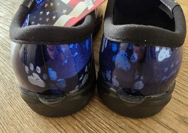 Sloggers NWT  Garden Shoes Waterproof Womens sz8 Slip-on Pattern Paw Prints Blues thumbnail 6