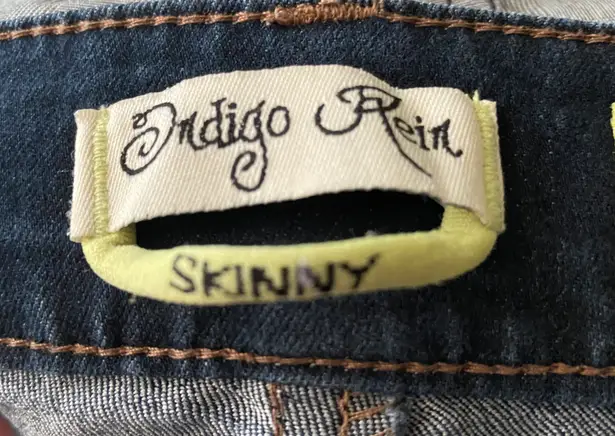 Indigo Rein JEANS Skinny jeans, dark wash, has a little stretch, excellent condition, size 5