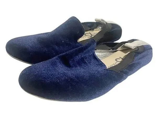 YOSI SAMRA Size 7 Royal Blue Velvet Slip On Ballet Flats