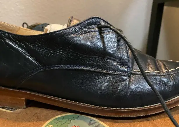 Gap  Navy Blue Oxford Leather Dress Shoes, Size 8B