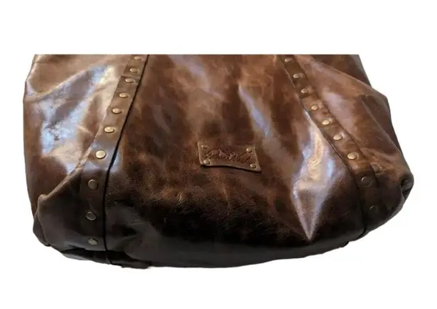 Patricia Nash Brown Distressed Leather Benvenuto Tote