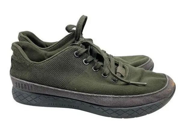 Nobull Olive Green Canvas Crossfit Trainer Work Out Gym Shoes Women's 7.5