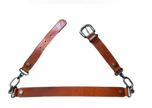 Doncaster Tan Luxury Western Utility Equestrian Metal Chain Link Belt