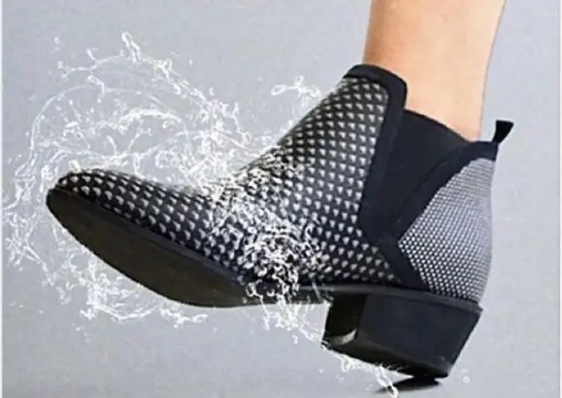 Betabrand Tennis Western Waterproof Chelsea Short Ankle Rain Boots womens 8