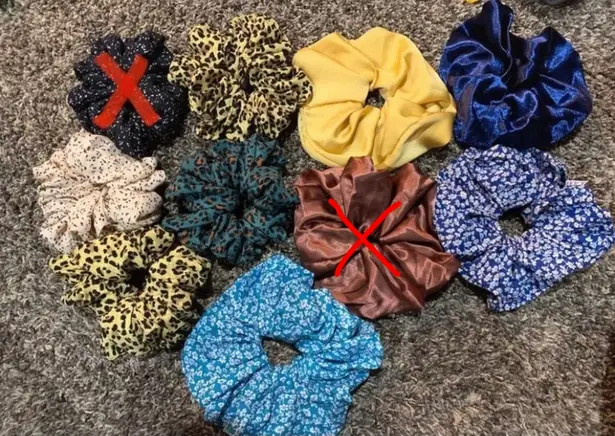 Yellow cheetah oversized hair scrunchie