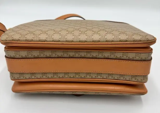 Celine Macadam Coated
Canvas Crossbody Bag Tan