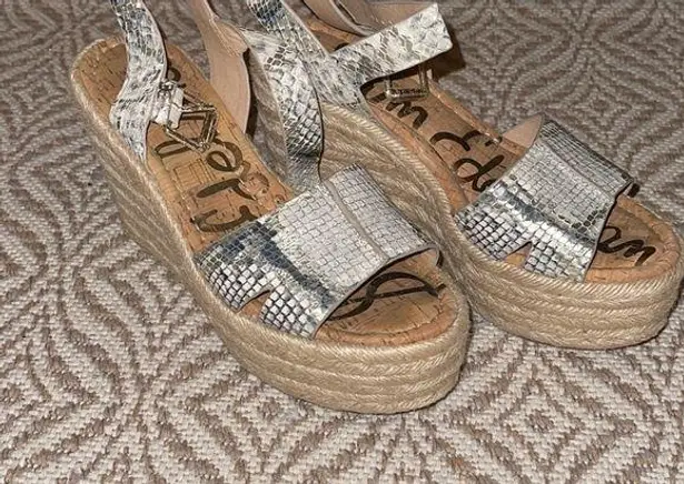 Sam Edelman  Wedges (Snakeskin Print)