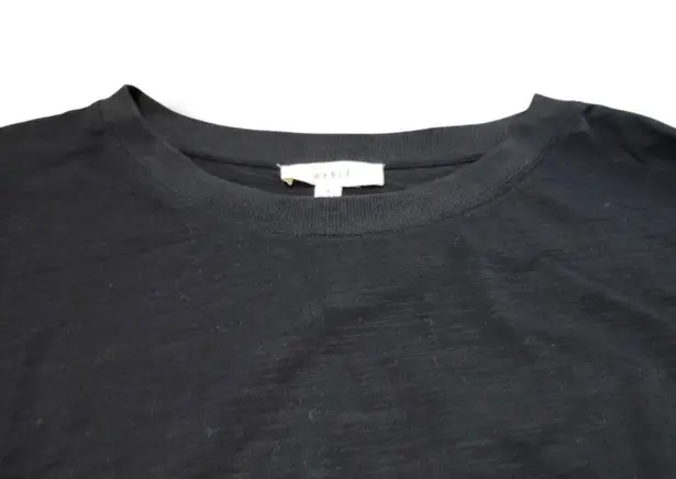 Mabel Top Size Small SM Oversized Long Sleeve T-Shirt Crop Top Front Tie T-Shirt Women's