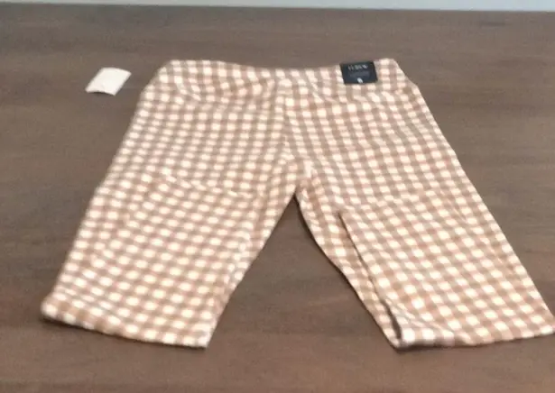 J.Crew  Cropped Cropped Leggings in Gingham Xs NWT