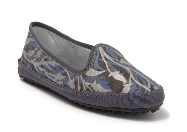 Tod's Tod’s Tess Patterned Slip-On Flats, Antracite Size EU 37.5 New in Box +DustBag