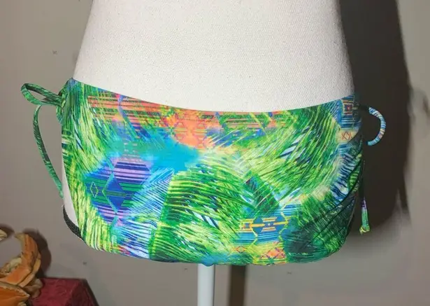 Sun and Sea Tropical Print Side Tie Bikini Bottoms Size L