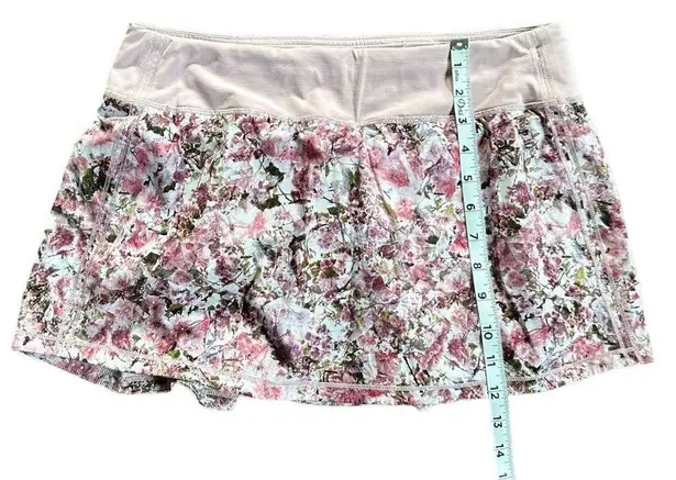 Lululemon Play Off The Pleats Skort Skirt in Pink Floral Blossom Spritz Sz 10