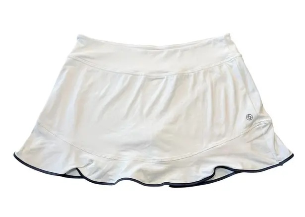 LIJA White Elite Axel Pickleball Tennis Golf Skort MSRP $110 Large Size 12