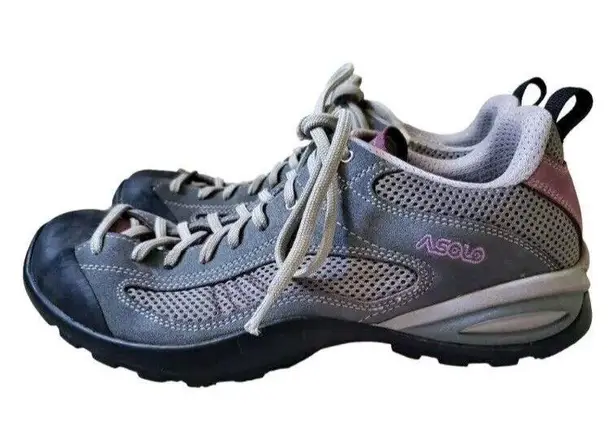 Asolo Shoes Women 10 Sunset Hiking Approach Sneakers Climbing Suede Vibram Trek
