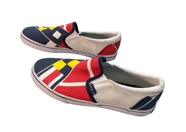 Polo multicolor shoes sneakers loafers size 6.5 SKU 563