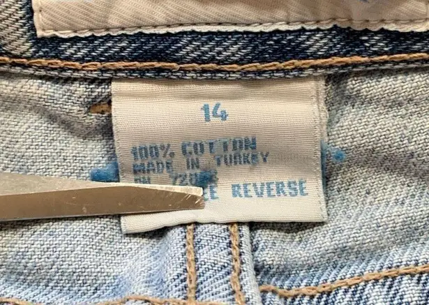 L.A. Blues Vintage Jean Shorts Baggy High Waisted Mom Style Medium Lightwash Denim