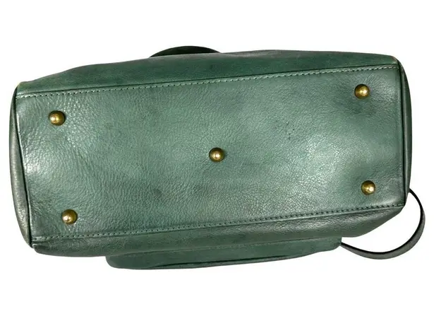 Pratesi Firenze Kelly Green Satchel Crossbody Purse
