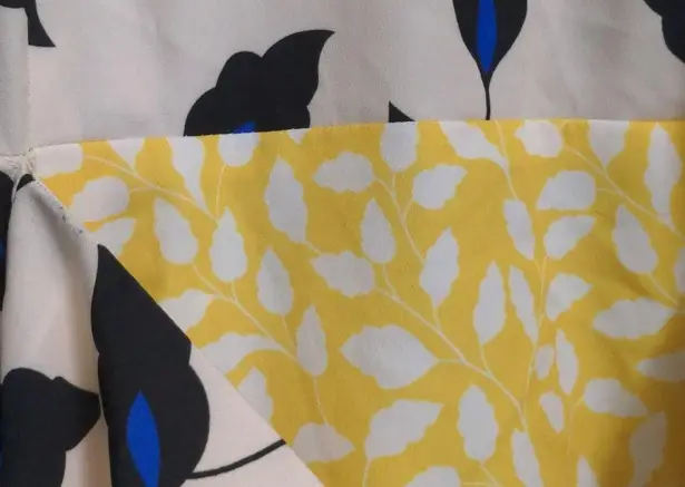 Yumi Kim Botanical Wrap Dress Floral Colorblock Approx S (see measurements)