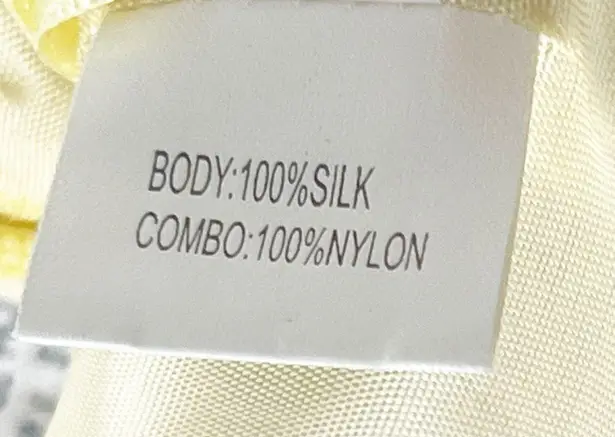 Kay Unger 100% Silk Canary Yellow Spaghetti Straps Pleated Dress, Size 6