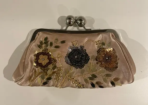 Floral Sequin Clutch Purse Multiple