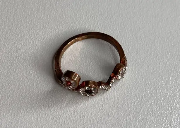 No Brand | Rose Gold ‘LOVE’ Cursive Diamond Ring Accessory Bold Girly