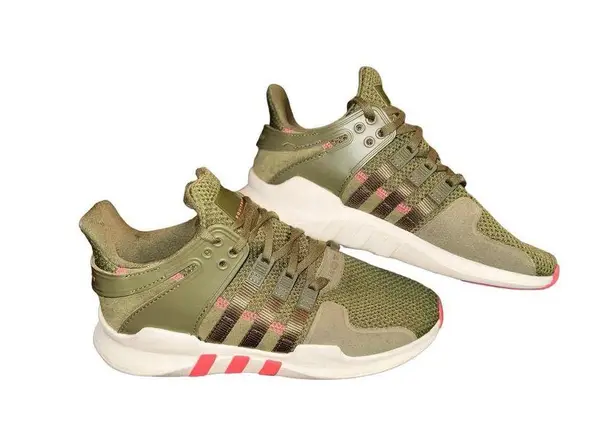 Adidas EQT Support ADV AC7998 Olive Green Pink Sneakers Size 6.5 Women’s Shoes