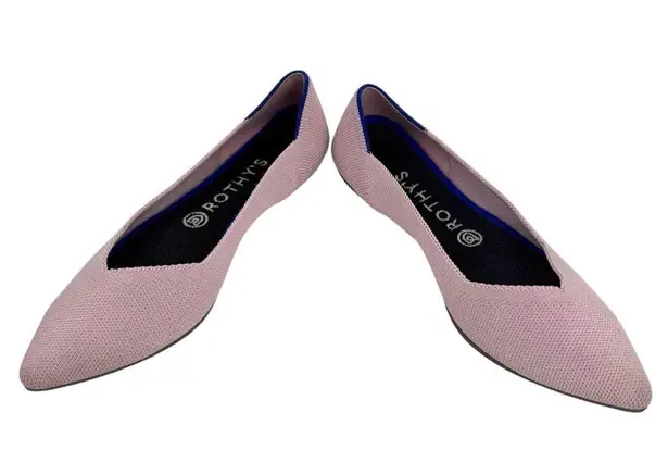 Rothy's The Point Petal Pink Flats Ballet Shoes Women's Casual Size 8.5 Retired