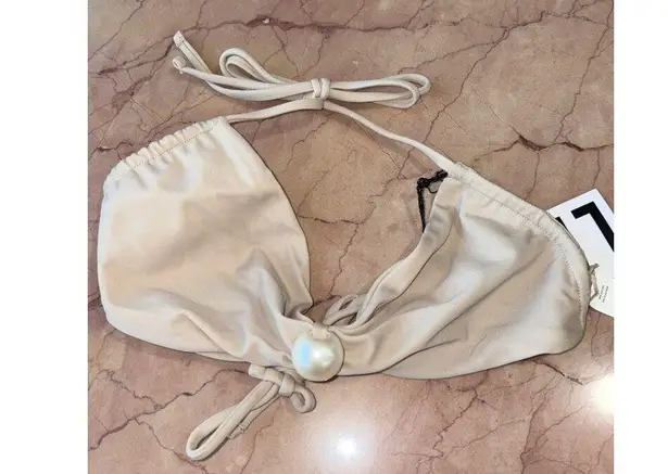 LPA Greta Bikini Top in Sand Small New Womens Swimsuit