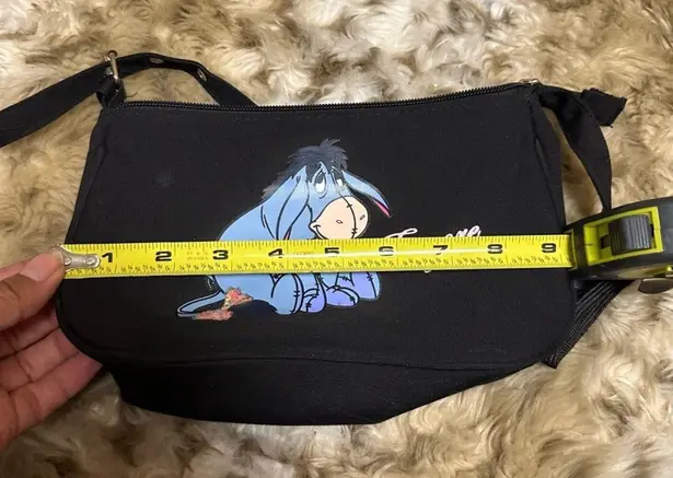 Disney Beautiful  Eeyore Small Black 3-1 Wristlet, Shoulder & Handbag