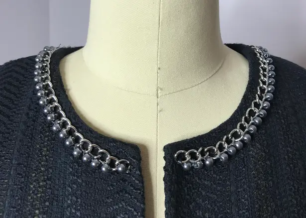 Karl Lagerfeld Paris Tweed Blazer Jacket