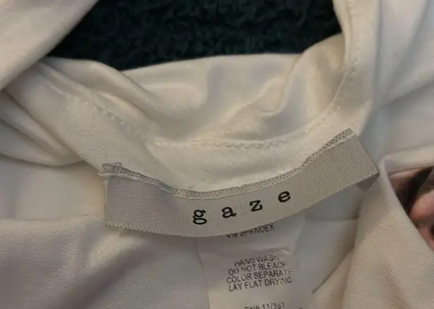 Luxury nwot buttery soft small gaze Floral Leopard Print Bodysuit White