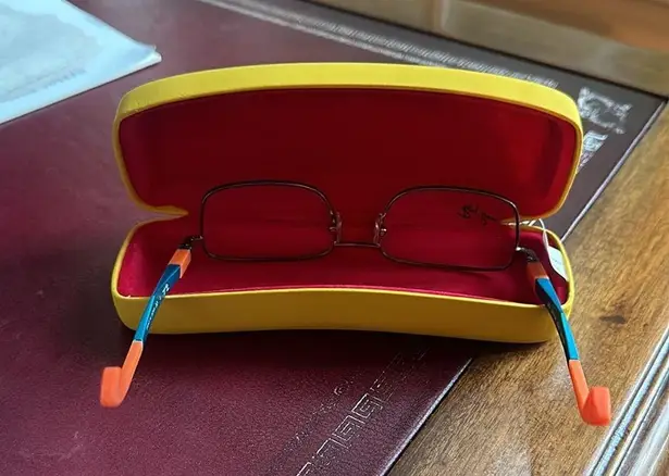 Ray-Ban NEW  JR RB 1043 4020 BLUE ORANGE EYEGLASSES AUTHENTIC   48-16 clear lens - Image 5