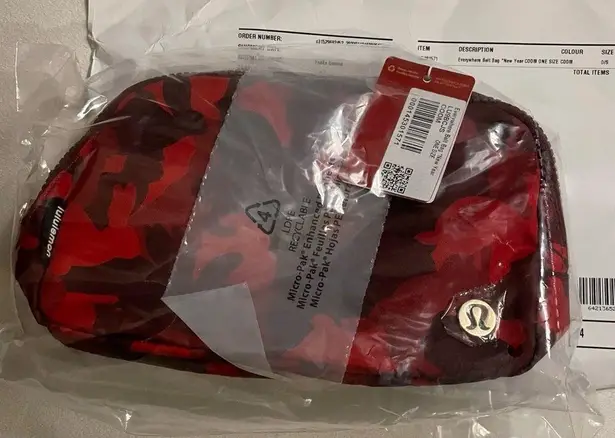 Lululemon NWT  New Year Everywhere Belt Bag Rabbit All Over Print Red Multi